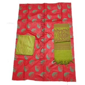 3 piece dress price in bangladesh_Red (salwar, kamiz yellow green)_arafexpress.com