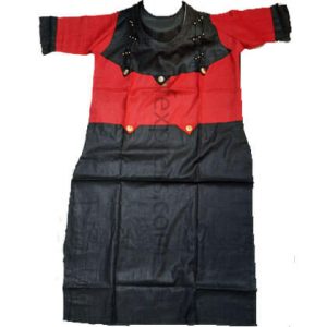 cotton long tops_Black and red combination_arafexpress.com