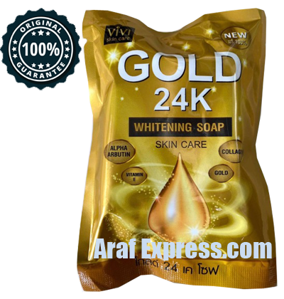 VIVI Skin Care Gold 24K Whitening Soap – 80gm