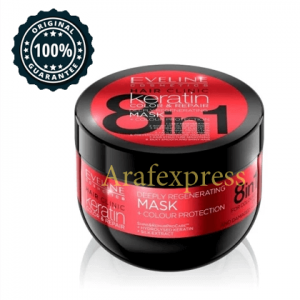 EVELINE-Hair-Clinic-Deeply-Regenerating-8-in-1-Keratin-Color-&-Repair-Mask---300ml-arafexpress.com
